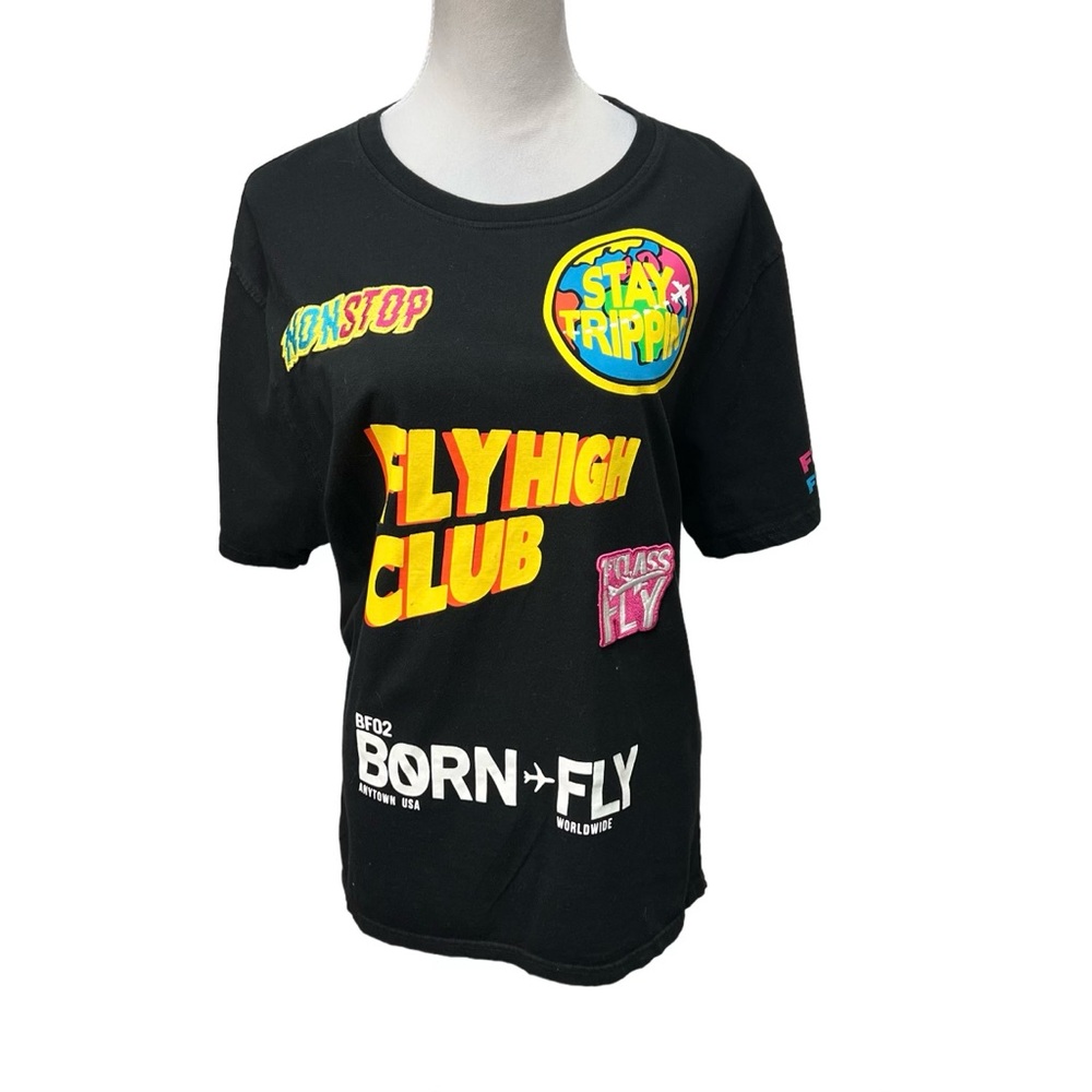 Born Fly Black T Shirt / Size: XL / Item# 192-262